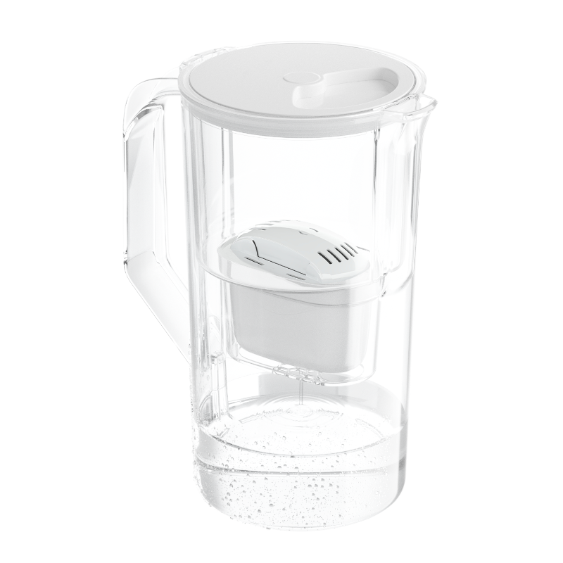 Dzbanek filtrujący Aquafloow J-Maxi biały 2,5 l w zestawie z trzema filtrami Aquafloow Maxi