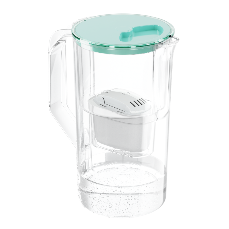 Dzbanek filtrujący Aquafloow J-Maxi miętowy 2,5 l w zestawie z trzema filtrami Aquafloow Maxi