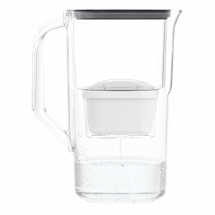 Dzbanek filtrujący Aquafloow J-Maxi czarny 2,5 l w zestawie z trzema filtrami Aquafloow Maxi