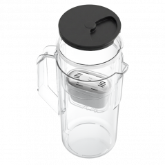 Dzbanek filtrujący Aquafloow J-Maxi czarny 2,5 l w zestawie z trzema filtrami Aquafloow Maxi