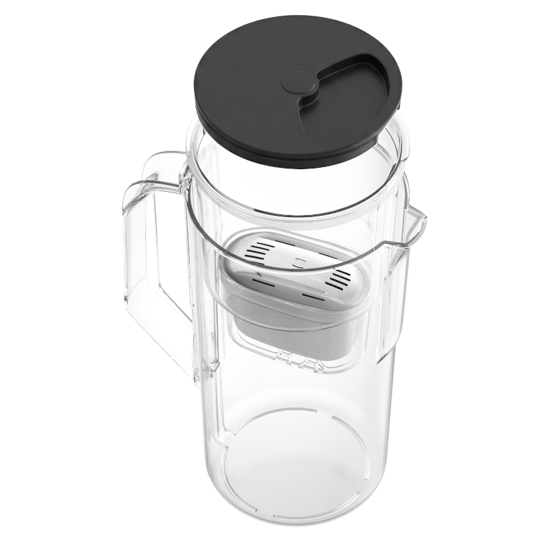 Dzbanek filtrujący Aquafloow J-Maxi czarny 2,5 l w zestawie z trzema filtrami Aquafloow Maxi Dzbanek filtrujący Aquafloow J-Maxi czarny 2,5 l w zestawie z trzema filtrami Aquafloow Maxi