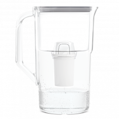 Dzbanek filtrujący Aquafloow J-Class szary 2,5 l w zestawie z trzema filtrami Aquafloow Class
