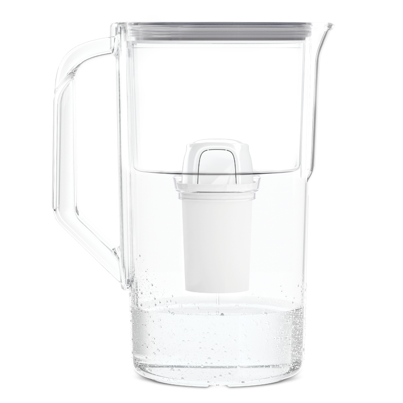 Dzbanek filtrujący Aquafloow J-Class szary 2,5 l w zestawie z trzema filtrami Aquafloow Class