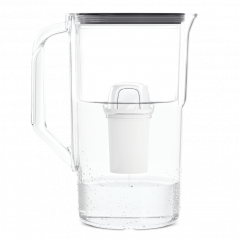 Dzbanek filtrujący Aquafloow J-Class czarny 2,5 l w zestawie z trzema filtrami Aquafloow Class