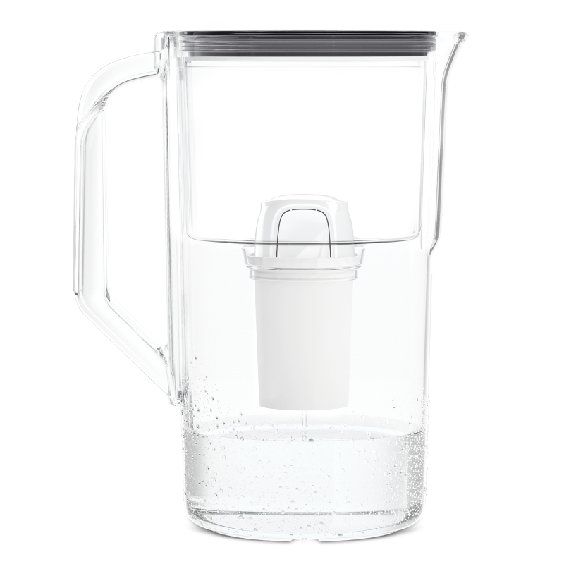 Dzbanek filtrujący Aquafloow J-Class czarny 2,5 l w zestawie z trzema filtrami Aquafloow Class