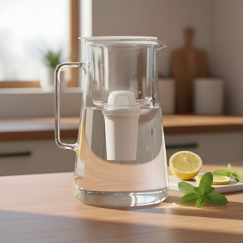 Szklany dzbanek filtrujący AquaFloow ClassGlass 3l
