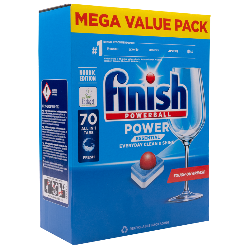 Finish Powerball Essential tabletki do zmywarki 70 szt.