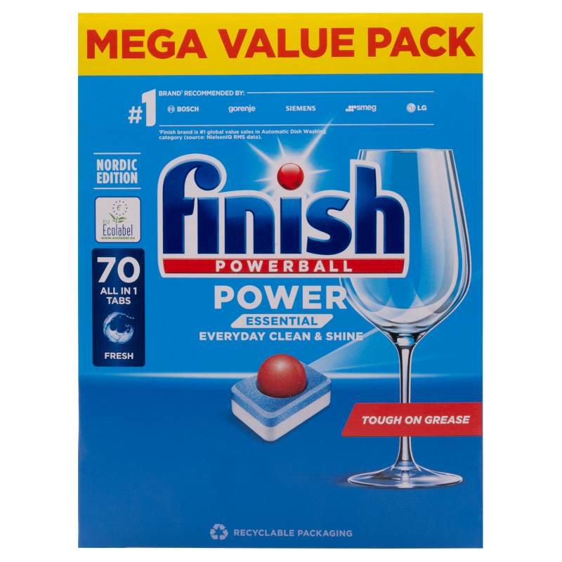 Finish Powerball Essential tabletki do zmywarki 70 szt.