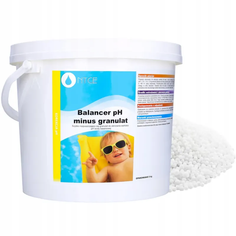 Balancer pH minus - granulat obniżający wartości pH wody basenowej NTCE 5 kg