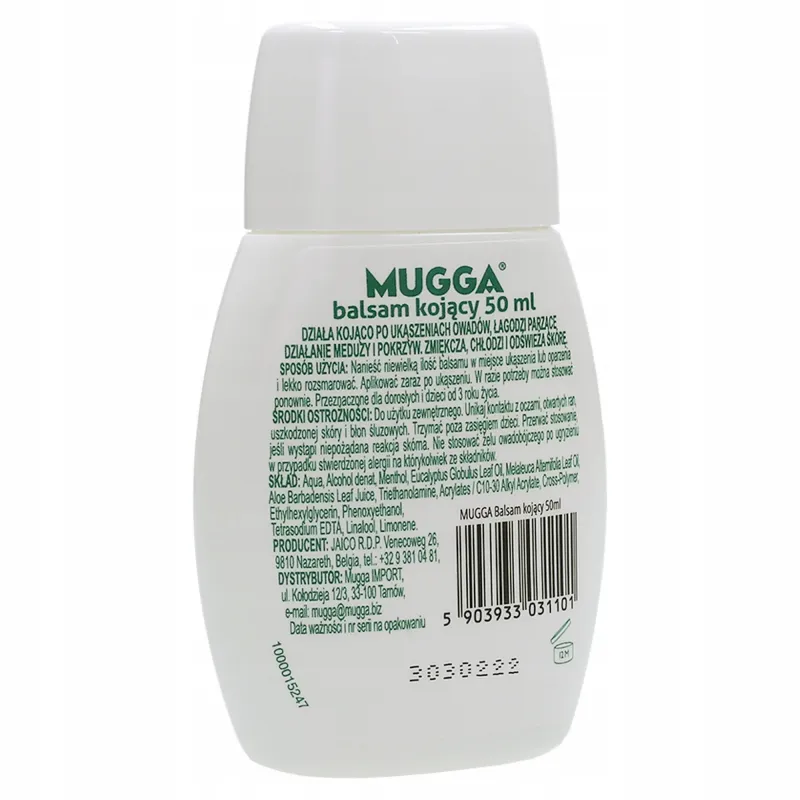 Balsam kojący Mugga na ukąszenia i poparzenia owadów, meduz, roślin 50 ml