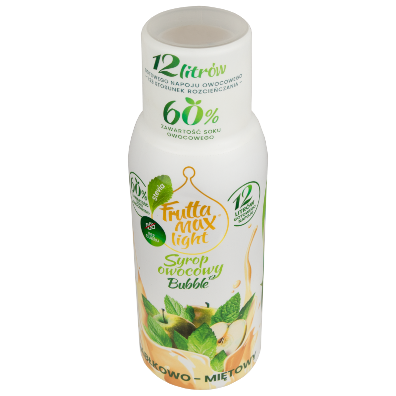 Syrop (koncentrat) FruttaMax Jabłko–Mięta Light do saturatora 500ml