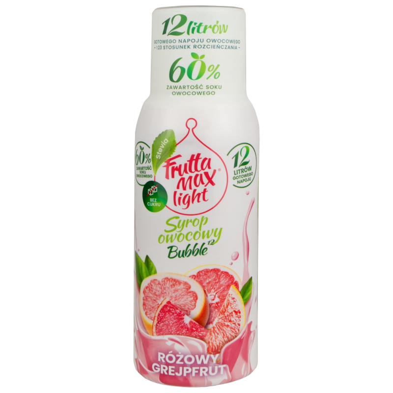 Syrop (koncentrat) FruttaMax Grejpfrut Różowy Light do saturatora 500ml