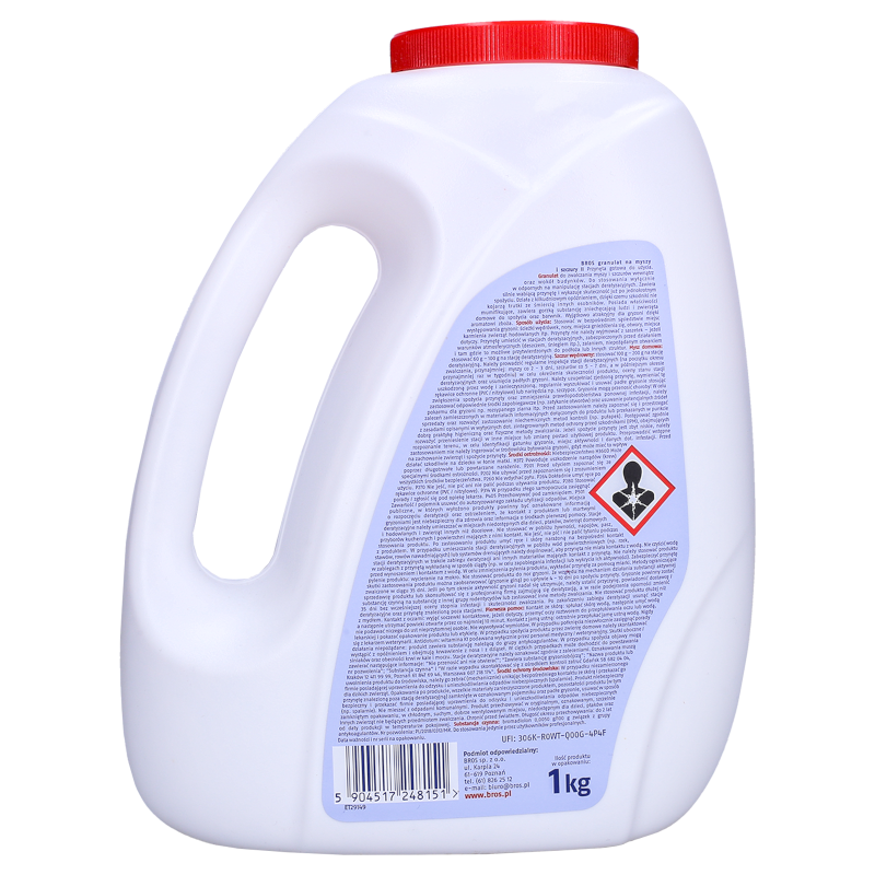 Granulat na myszy i szczury Bros 1 kg Granulat na myszy i szczury Bros 1 kg