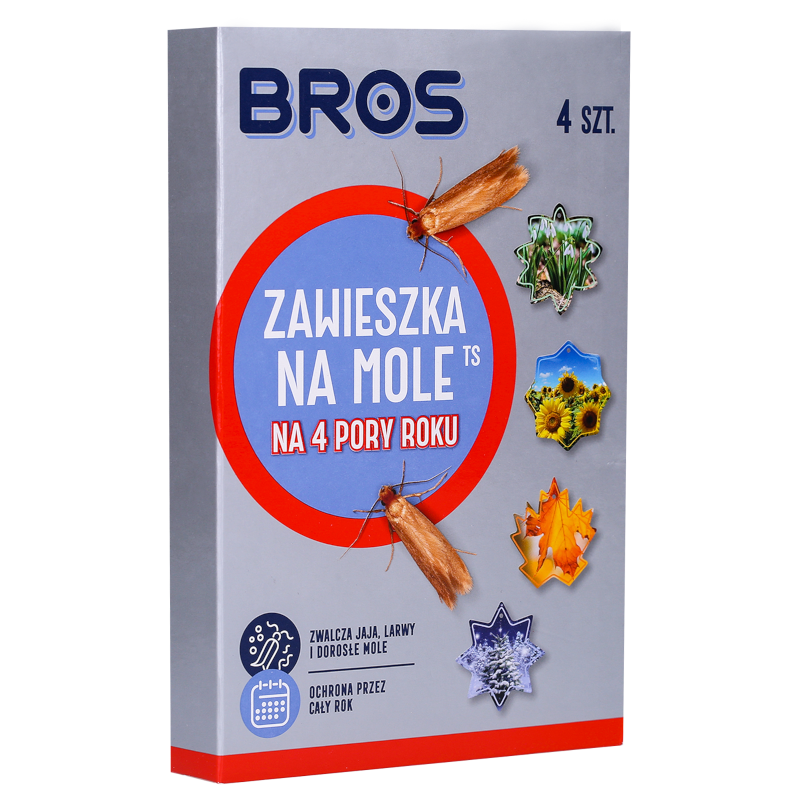 Zawieszka na mole Bros na 4 pory roku 4 szt.