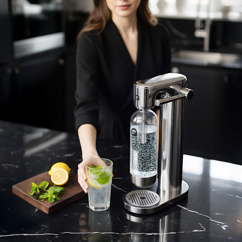 Saturator do wody Aquafloow Bubbwater Steel