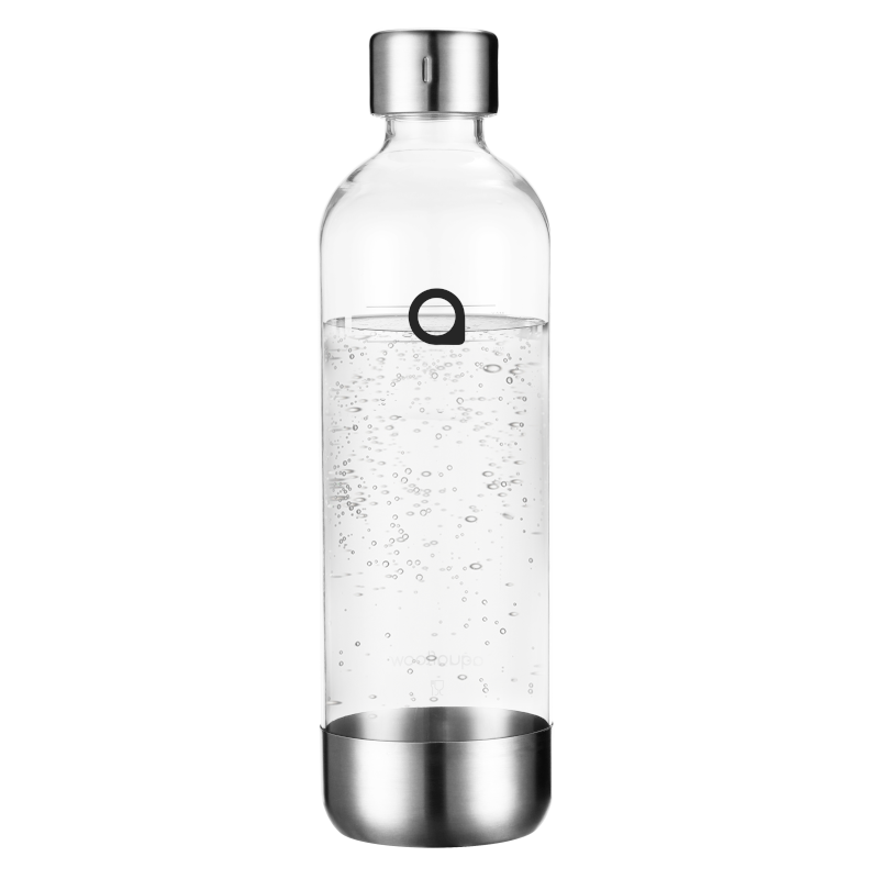 Butelka ze stalowym wykończeniem do saturatora Aquafloow Bubbwater 800 ml