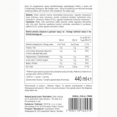 Syrop (koncentrat) Cola bez cukru do saturatora SodaStream 440 ml