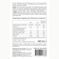 Syrop (koncentrat)  Lipton Ice Tea Brzoskwinia do saturatora SodaStream 440 ml