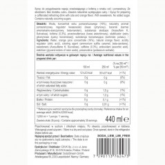 Syrop (koncentrat) limonka i cytryna bez cukru do saturatora SodaStream 440 ml