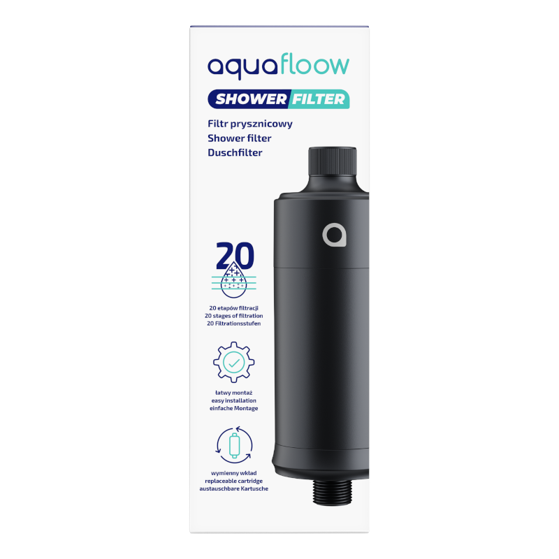 Filtr prysznicowy AquaFloow – Matt Black