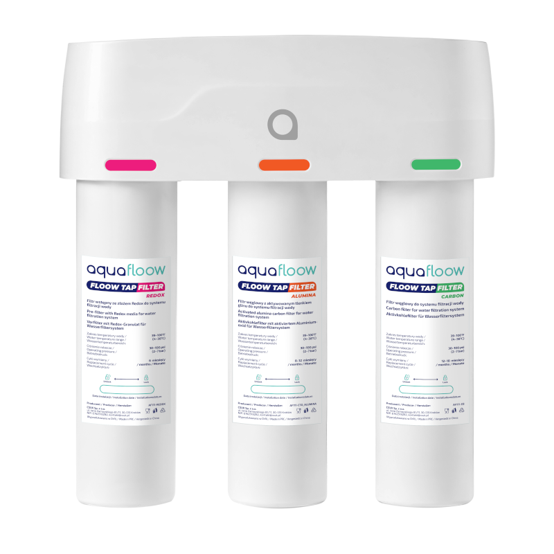 Potrójny podzlewowy system filtracji wody AquaFloow Floow Tap Trio