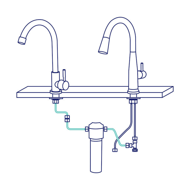 Podzlewowy system filtracji wody AquaFloow Tap One z filtrem Carbon Podzlewowy system filtracji wody AquaFloow Tap One z filtrem Carbon