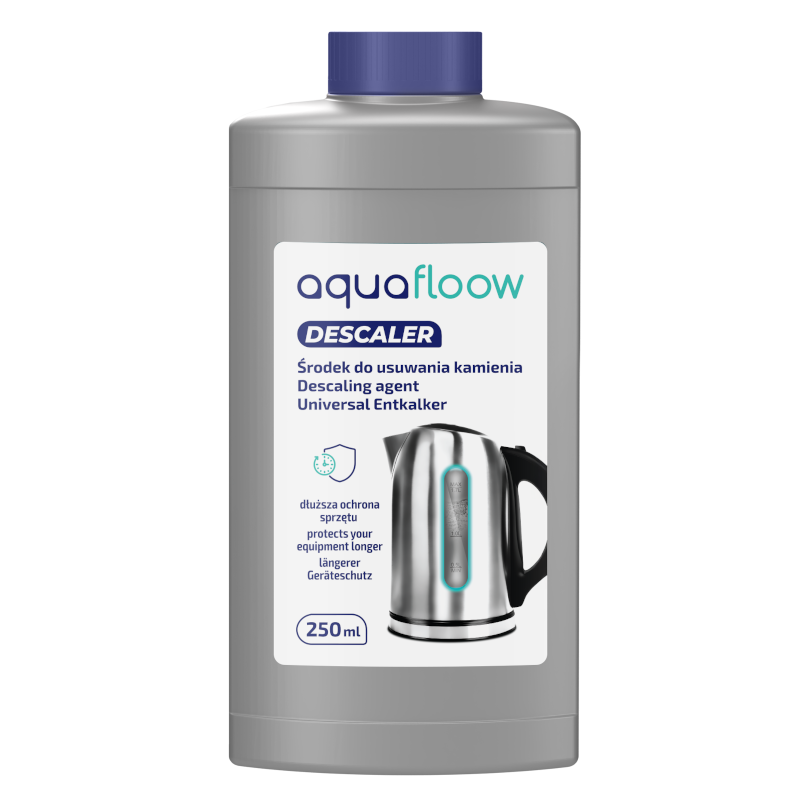 Środek do usuwania kamienia, odkamieniacz AquaFloow Descaler do ekspresu, czajnika 250 ml