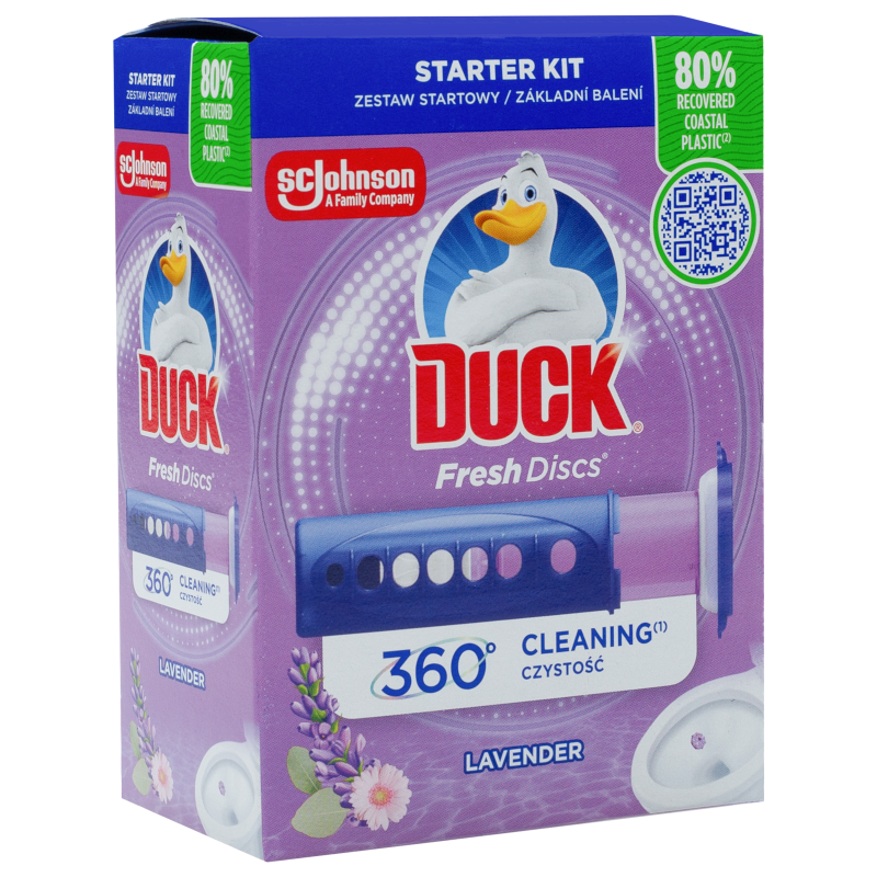 Duck Fresh Discs Lawenda – żelowe krążki do toalety 6 szt. + aplikator
