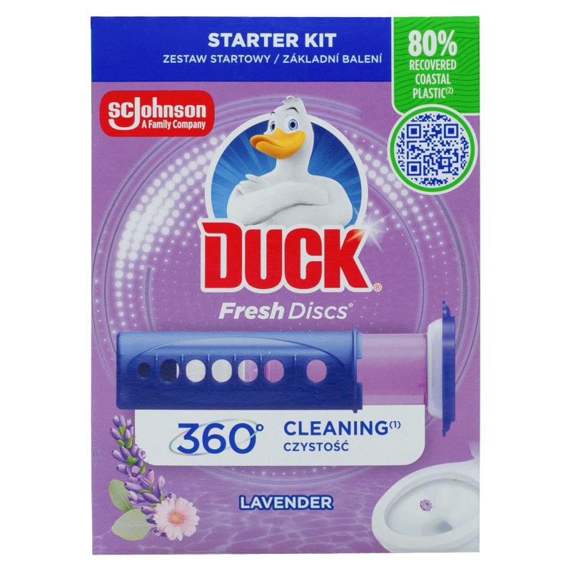 Duck Fresh Discs Lawenda – żelowe krążki do toalety 6 szt. + aplikator