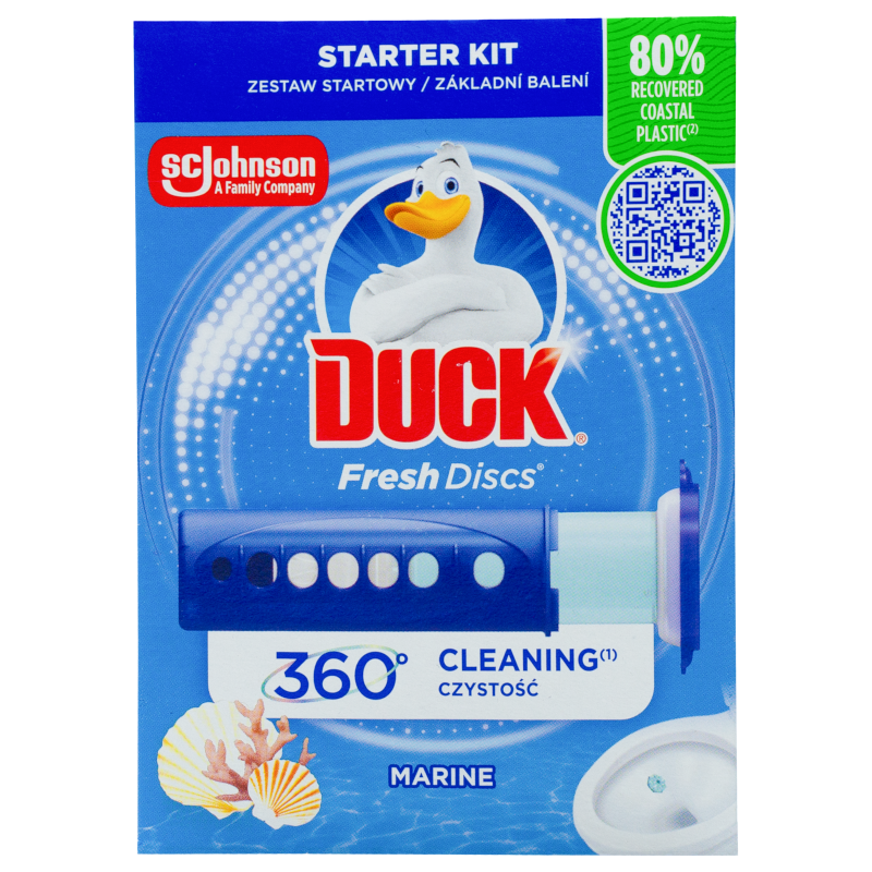 Duck Fresh Discs Morski – żelowe krążki do toalety 6 szt. + aplikator