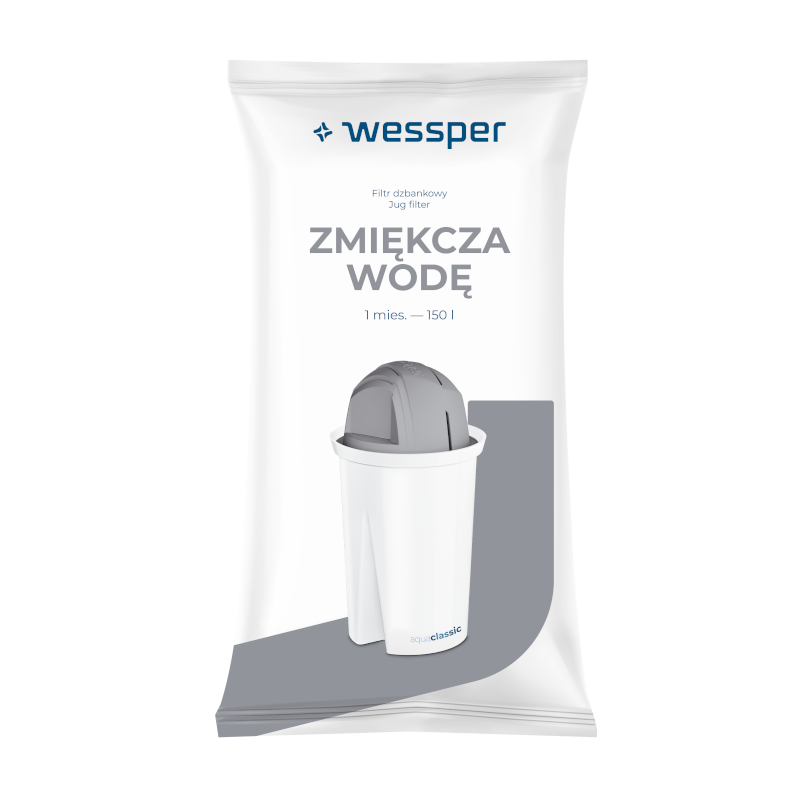 Wkład filtrujący Wessper Aquaclassic Protect do dzbanka, do twardej wody