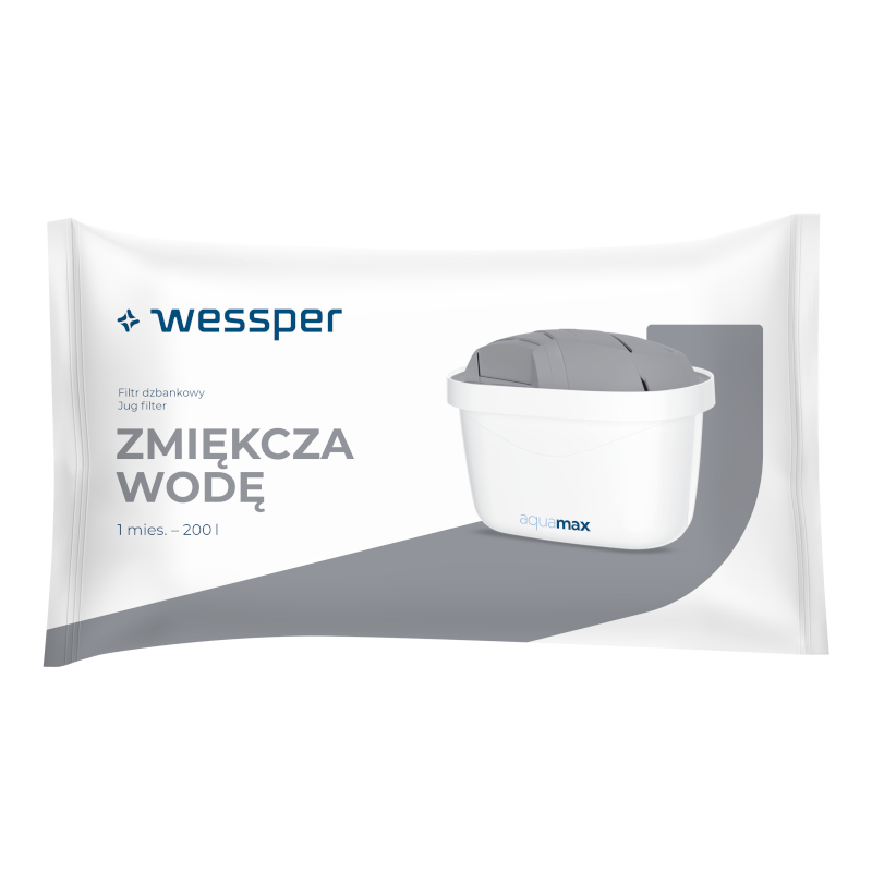 Wkład filtrujący Wessper Aquamax Protect do dzbanka, filtr do twardej wody