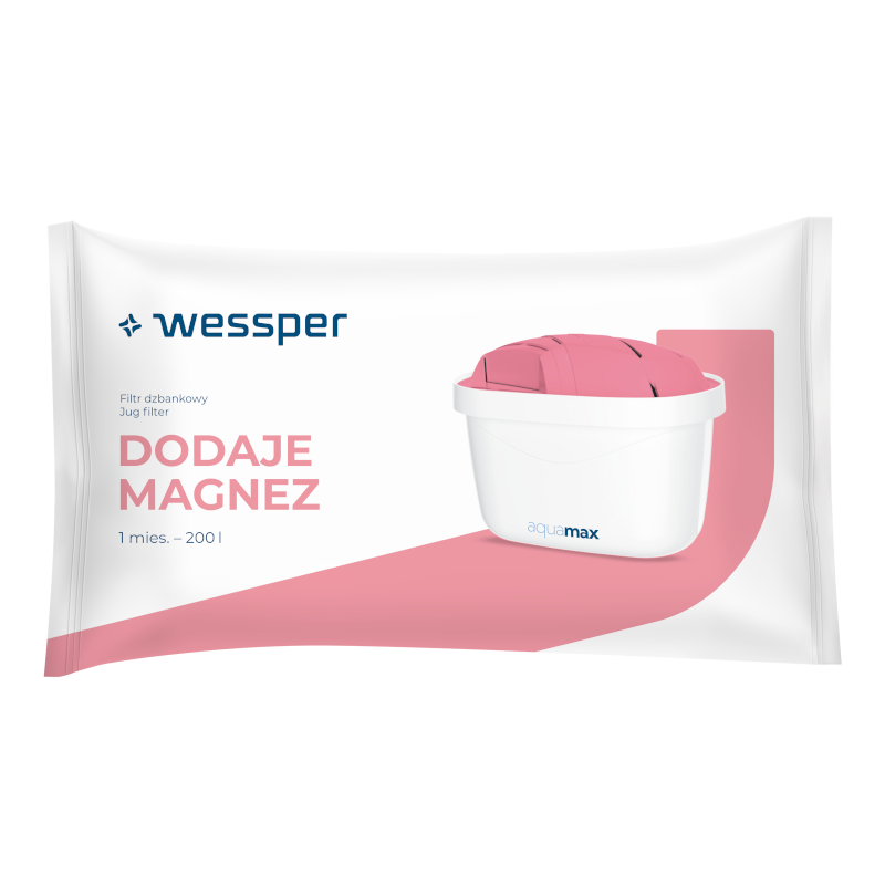 Wkład filtrujący Wessper Aquamax Mg+ do dzbanka, magnezowy