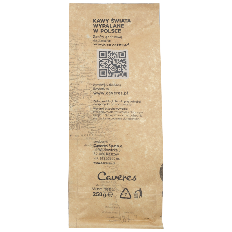 Kawa ziarnista Caveres Kolumbia Excelso 250 g