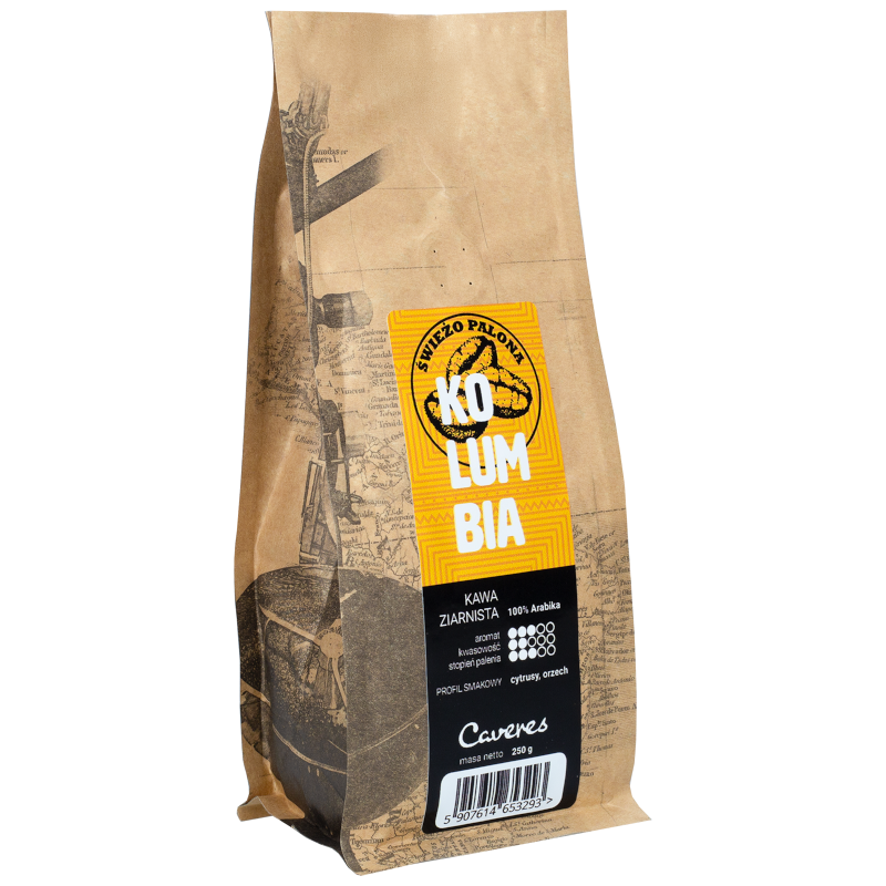 Kawa ziarnista Caveres Kolumbia Excelso 250 g