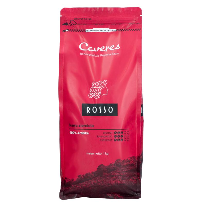 Kawa ziarnista Caveres Sorpresa Rosso 1 kg