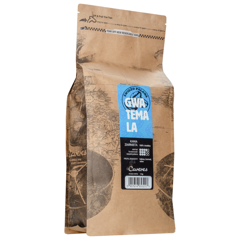 Kawa ziarnista Caveres Gwatemala 1 kg Kawa ziarnista Caveres Gwatemala 1 kg