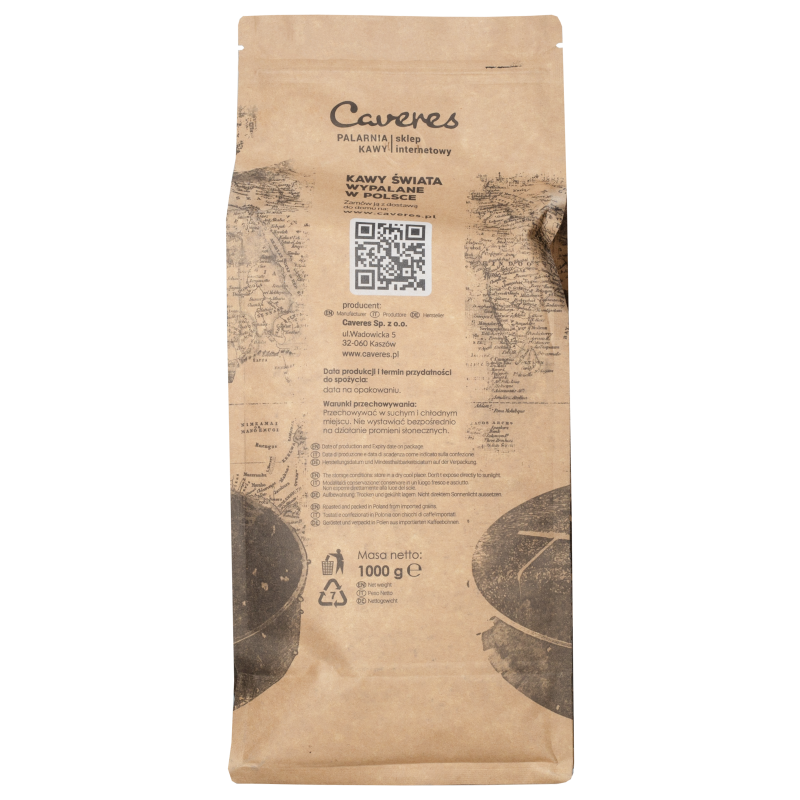 Kawa ziarnista Caveres Gwatemala 1 kg Kawa ziarnista Caveres Gwatemala 1 kg