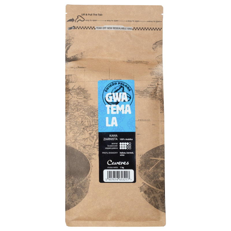 Kawa ziarnista Caveres Gwatemala 1 kg