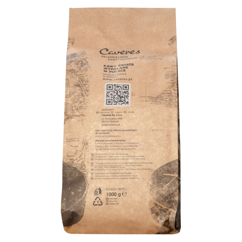 Kawa ziarnista Caveres Honduras 1 kg