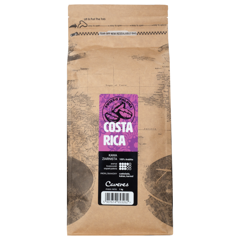 Kawa ziarnista Caveres Costa Rica 1 kg