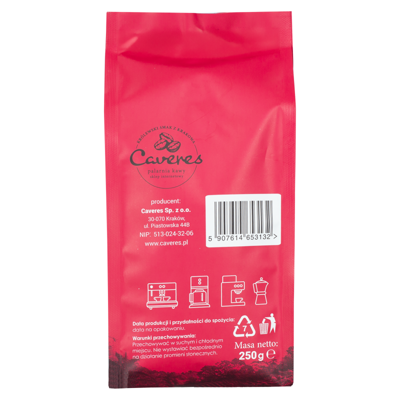 Kawa ziarnista Caveres Sorpresa Rosso 250 g