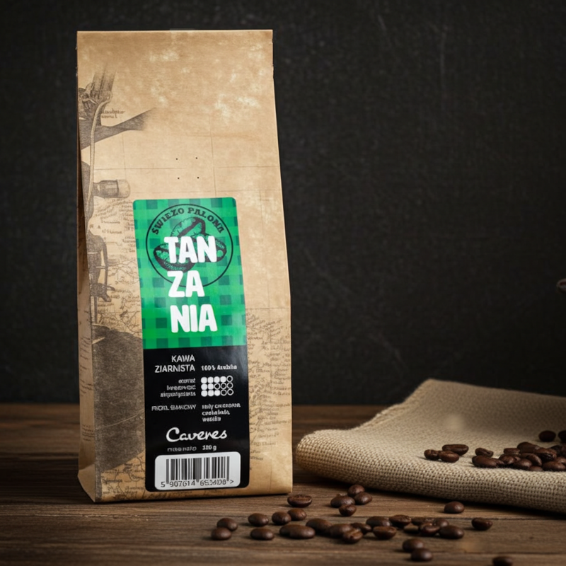 Kawa ziarnista Caveres Tanzania Kilimanjaro 250 g