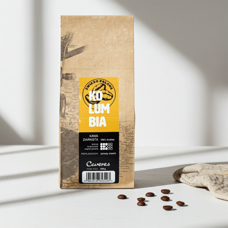 Kawa ziarnista Caveres Kolumbia Excelso 250 g