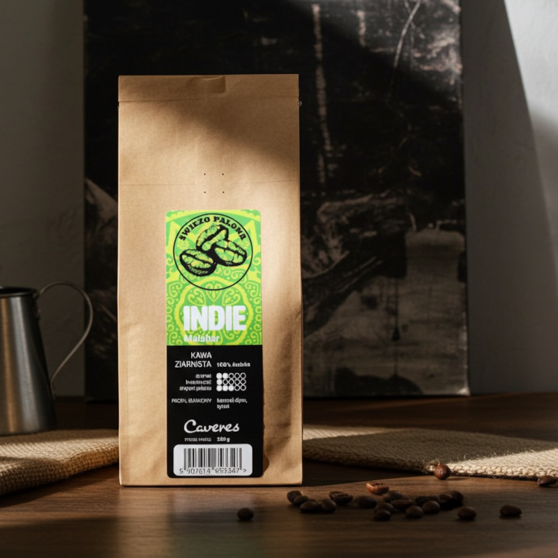Kawa ziarnista Caveres Indie Monsooned 250 g