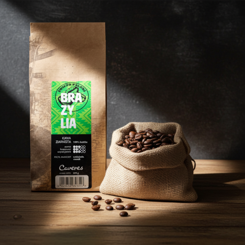 Kawa ziarnista Caveres Brazylia Santos 250 g