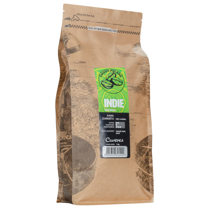 Kawa ziarnista Caveres Indie Monsooned 1 kg Kawa ziarnista Caveres Indie Monsooned 1 kg