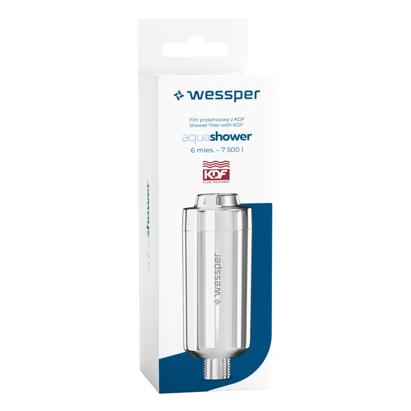 Filtr wody prysznicowy Wessper AquaShower Silver