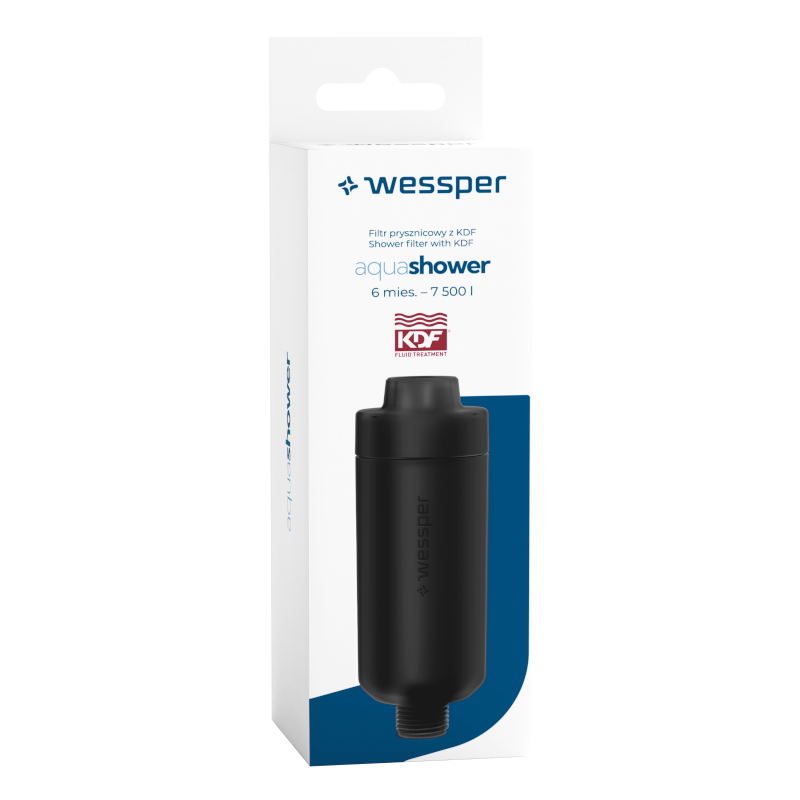 Filtr wody prysznicowy Wessper AquaShower Black