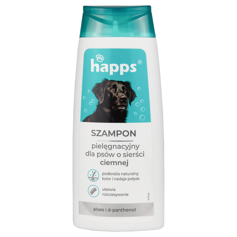 Szampon pielęgnacyjny dla psów o sierści ciemnej Happs 200 ml